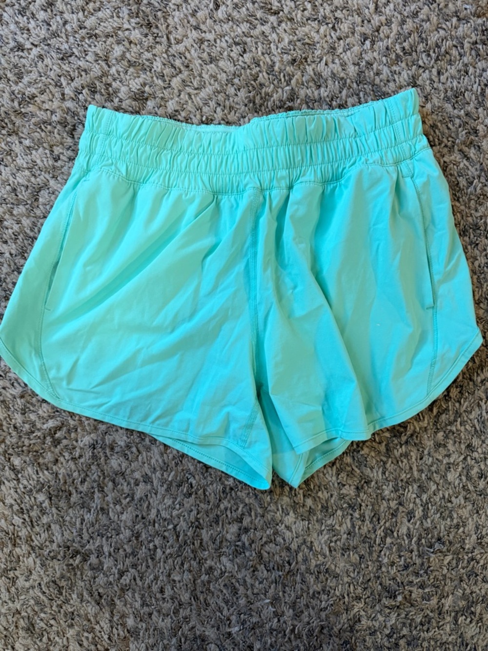 Women's Aqua Athletic Shorts - Lightweight Running Shorts